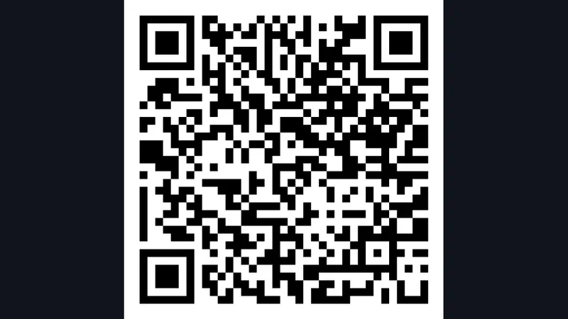 Echter QR-Code, der zur VeloMenu-Beispielkarte Abend und Küche führt